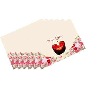 高級カスタムエコフレンドリークラフト紙サンキューカード、小規模ビジネス向けサンキューカード、感謝祭、クリスマス用、封筒付き - Product Image 4