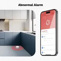Détecteur de fuite d'eau intelligent étanche MOES Tuya ZigBee 3.0, alarme de détection d'inondation, alerte d'immersion, surveillance à distance via l'application Life