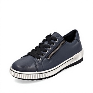 Zapatos para caminar transpirables con cordones y cremallera lateral, zapatillas informales con punta redonda, calzado ligero y cómodo para hombres y mujeres - Product Image 4