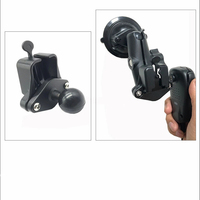 Support de microphone pour talkie-walkie à fixation sur tête, clip avec rotule de 1 pouce, support d'antenne mobile pour radio amateur, support multi-microphone pour Ram