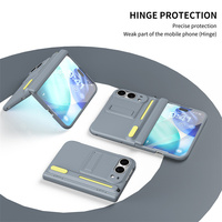 Coque de téléphone antichoc en PC rigide avec protection d'écran en verre trempé et support pliable pour iPhone Duo, livraison rapide