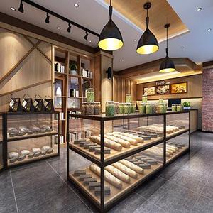 Profesional pan panadería, tienda de diseño Interior <span class=keywords><strong>chocolate</strong></span> hamburguesa escaparate de la exhibición del Gabinete de exhibición para el pastel de la tienda - Product Image 4