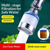 Robinet purificateur mural HUBEN pour cuisine, filtre en coton ABS PP chromé, filtration d'eau d'urgence pour le secours après les tremblements de terre en Colombie