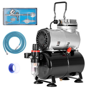 Máy bơm màng tác động kép Máy nén khí <span class=keywords><strong>mini</strong></span> Máy phun sơn có bình chứa tự động dừng cấp độ DIY - Product Image 2