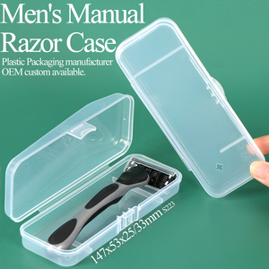 SUNSHING Étui de voyage en plastique pour rasoir manuel pour homme, protège-lame de rasoir portable, étui pour rasoir de sécurité - Product Image 1