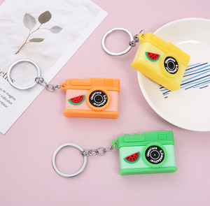 Phim Hoạt Hình 3D Phim Hoạt Hình Trái Cây Máy Ảnh PVC KeyChain Mặt Dây Chuyền Trang Trí Schoolbag Charm, Mini Camera Hình Ảnh Đồ Chơi Trẻ Em Viewer Keyring - Product Image 6