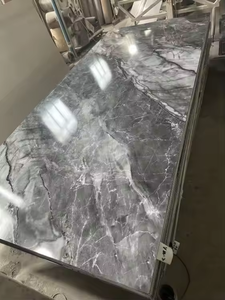 Feuilles de panneau mural en marbre UV panneau mural 3d imperméable en carbone <span class=keywords><strong>ardoise</strong></span> marbre <span class=keywords><strong>pour</strong></span> panneaux de décoration murale B1 ignifuge - Product Image 4