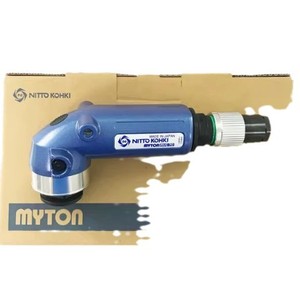 Meuleuse pneumatique à angle droit Nitto Kohki Myton Mg 40 220 mm avec interrupteur à gâchette pour le meulage des joints de soudure - Product Image 1
