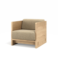 Ensemble de canapés sectionnels modernes pour salon, design nordique, en tissu danois rembourré, 3+2+1 places, base en bois, pour villa