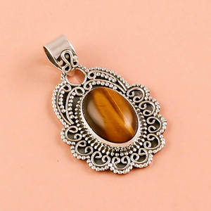 Pendentif en pierre précieuse d'améthyste naturelle en argent sterling 925 Exportateur de bijoux en argent antique mignon du fournisseur fiable - Product Image 4