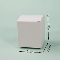 Boîte en carton blanc rectangulaire faite à la main pour bougies d'aromathérapie, diffuseurs de pierres, cadeaux et emballages de boîtes mystères