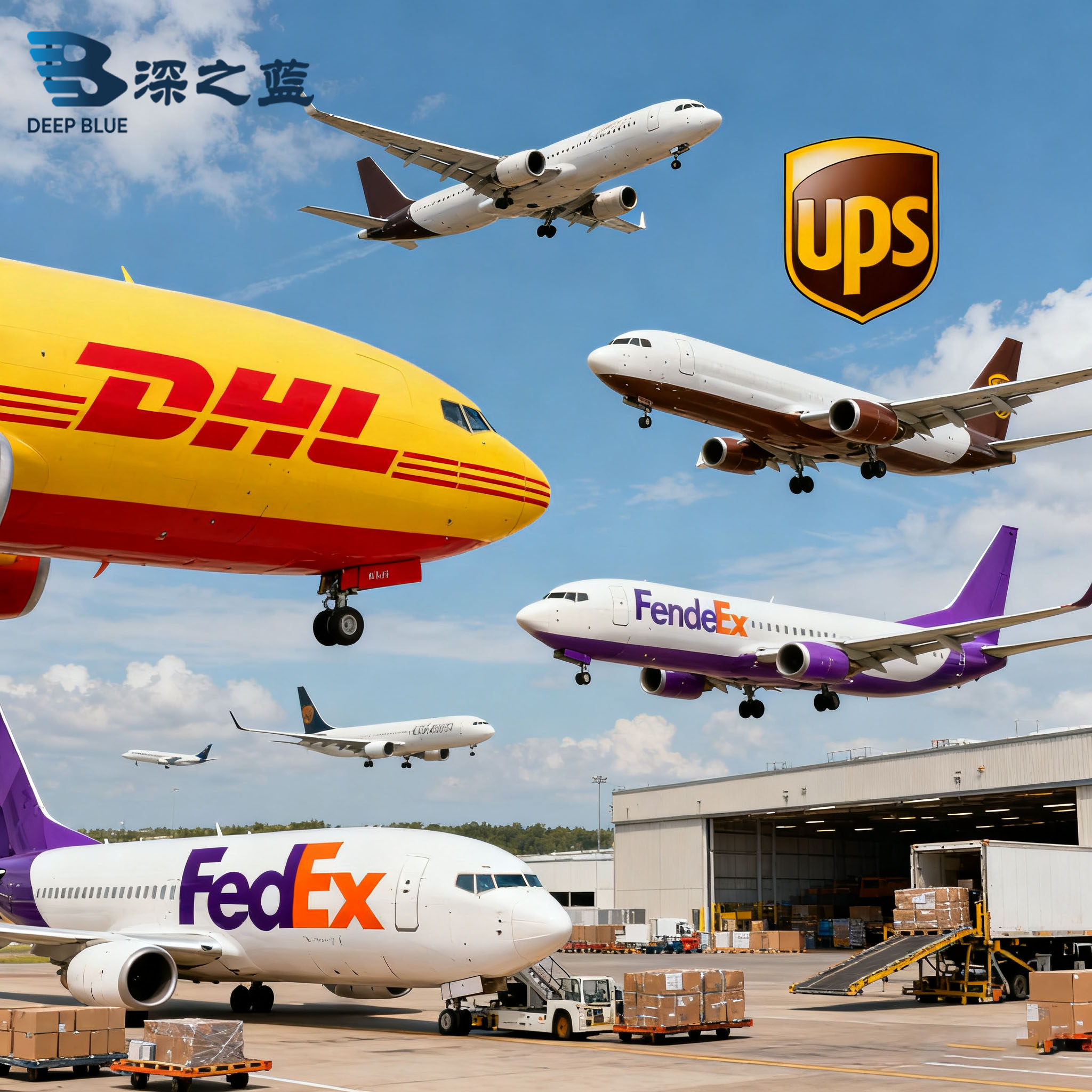 Контейнер UPS/DHL/FEDEX/TNT быстрые воздушные перевозки от двери до двери транспортный агент из Китая в Америку/Африку/Азию/Европу