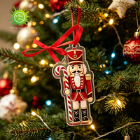Décoration de Noël Soldat Casse-Noisette 3D Personnalisée en Usine, Décorations de Noël en Acrylique, Cadeau pour Enfants, Décoration Casse-Noisette