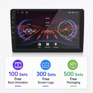 Lecteur audio de voiture Android avec écran tactile 2DIN de 7, 9 et 10,1 pouces, GPS, récepteur FM, lecteur multimédia USB et mémoire flash de 16 Go - Product Image 1