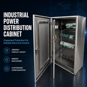 Gabinete <span class=keywords><strong>de</strong></span> Distribución <span class=keywords><strong>de</strong></span> Bajo Voltaje con Interruptor <span class=keywords><strong>de</strong></span> Corriente <span class=keywords><strong>de</strong></span> 380v <span class=keywords><strong>de</strong></span> Alta Calidad, No Estándar, para Interiores - Product Image 1