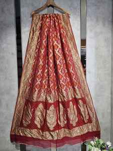 Premium 2.50 Meters Long Pure Georgette Dupatta Elegant Sheen Softness with Intricate <b>Detailing</b> for Indian & Pakistani Clothing - Product Image 3