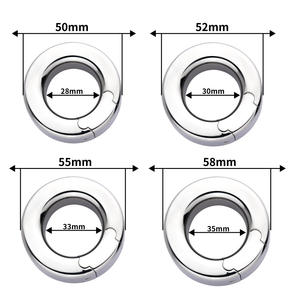 FRRK Nouveau Design Scrotum <span class=keywords><strong>Pendentif</strong></span> Ball Cock Ring Stretcher Testis Magnetic Lock Penis couple penis ring Restraint Sex Toys pour Hommes - Product Image 3