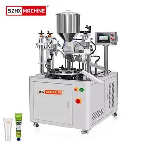 Ultrasonic Rotary Semi Automatic Tube Filling And Sealing Machine For Butter Shop
