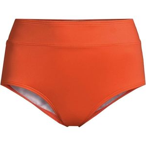 FOXA Culotte de bikini taille haute pour femme, Orange Papaye, Coupe régulière, Résistante au chlore, Taille 8, Coupe ajustée - Product Image 4