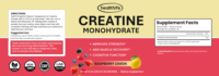 Poudre de créatine monohydrate saveur framboise-citron Healthife OEM Private Label, favorise l'énergie musculaire