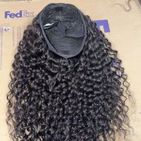 Perruques mi-tête en cheveux naturels : Lisses crépus, Bouclés crépus, 3-en-1, Birmanes, Pixie bouclées