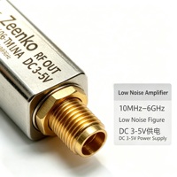 ZK06-TM, alimenté par un bias tee externe, amplificateur à faible bruit, 10 MHz-6 GHz, module de préamplificateur RF à gain élevé de 20 dB