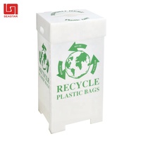 Ensemble de poubelles pliables écologiques de 70 L avec couvercle, certifié ISO
