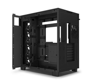 Boîtier d'ordinateur NZ H9 Flow Black Middle Tower Boîtier de jeu avec <span class=keywords><strong>4</strong></span> ventilateurs - Product Image 4