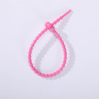 Attache-câble torsadée en silicone réutilisable de 210 mm, sangle flexible pour l'organisation de câbles, pendentif de sac pour poupée en peluche DIY, porte-clés extensible