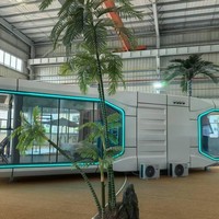 Maison Capsule 1 Chambre en Conteneur Acier E5 Apple Cabin 20 pieds Importée Préfabriquée pour Hôtels de Chine