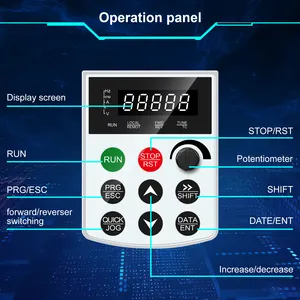 CNSWIPOWER VFD Variable Mini 1.5KW 1500W 220V 240V 3 Phase Frequency Drives 230V AC Drive