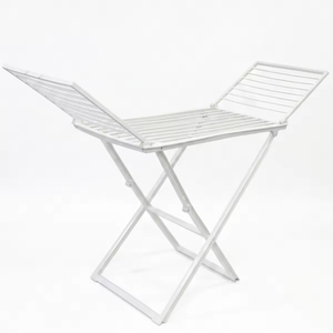 Traditional Foldable Multifunctional Floor Standing <b>Clothes</b> Drying <b>Rack</b> Stainless Steel Portable Laundry Hanger for Home Balcony - Product Image 1