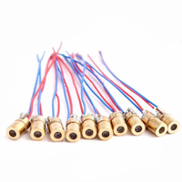 Nouveau module de diode laser réglable Sojay Red Dot 650nm 200mW 12V avec adaptateur