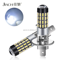 Feux antibrouillard LED H1 H3 3014, 54 LED, 6000-6500K, DRL pour voiture, 24V, ampoule de conduite universelle en aluminium pour voitures et camions
