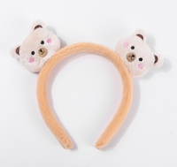 Dessin animé mignon animal en peluche bandeau femme ours lapin grenouille chat visage lavage bandeau fille cheveux accessoires