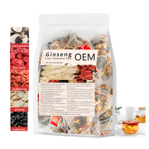 Người đàn ông Hữu Cơ pha trộn năm Kho Báu hương vị nhân sâm túi ngày Đỏ sức khỏe năng lượng trà Trung Quốc thảo dược khả năng sinh sản Nhân Sâm thận trà - Product Image 1
