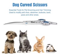 Kit de ciseaux de toilettage pour animaux de compagnie en acier inoxydable pliable, à réduction de bruit, avec lame précise et design écologique