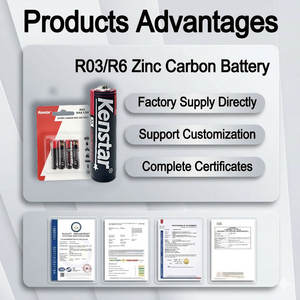 1.5V Zinc Carbon <strong>Batteries</strong> AAA Extra Heavy Duty Aa <strong>Battery</strong> Factory Manufacture UM3 Sum3 R03 R03p Disposable <strong>Batteries</strong> - Product Image 3