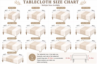 Nappe vintage en coton et lin avec dentelle jacquard, élégante nappe rectangulaire beige et blanche pour la cuisine, la salle à manger et la décoration de la maison