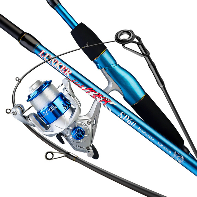 Lure Fishing Rod Smooth-Running Sea Rod Set M-Action 1.8m/2.1m Straight/Recoil Handle Carbon 105g Weihai Fishing Tackle