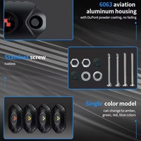 Luz LED AURORA de 12V en Aleación de Aluminio, Luz de Roca de 2 Pulgadas para Vehículos Todoterreno y Motocicletas
