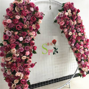 Décoration <span class=keywords><strong>de</strong></span> toile <span class=keywords><strong>de</strong></span> fond <span class=keywords><strong>de</strong></span> mariage SPR Luxury 2m, arrangement floral, rangée <span class=keywords><strong>de</strong></span> fleurs artificielles pour fête, centre <span class=keywords><strong>de</strong></span> <span class=keywords><strong>table</strong></span> 40cm, chemins <span class=keywords><strong>de</strong></span> <span class=keywords><strong>table</strong></span> - Product Image 4