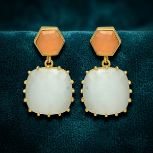 Boucles d'oreilles pendantes en laiton faites à la main, plaquées or, ethniques, bohèmes, pour mariage, fête, mode - Product Image 3