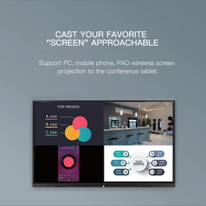 แท็บเล็ตอัจฉริยะแอนดรอยด์65นิ้วความละเอียด4K เครื่อง All-in-One สำหรับการฝึกสัมผัสและการสอนในการประชุมและการแสดงผล - Product Image 2