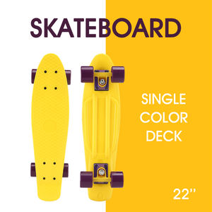 Mini tablero de plástico para skate de peces, cubierta completa en blanco de 22 pulgadas - Product Image 3