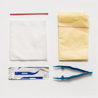 Consommables médicaux stériles jetables personnalisés, packs de pansements stériles pour la suppression des sutures, kits stériles pour la suppression des sutures