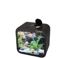 Mini aquarium rectangulaire transparent en acrylique, bol à poissons rouges de bureau en plastique, séparateur d'isolement, ultra silencieux et écologique