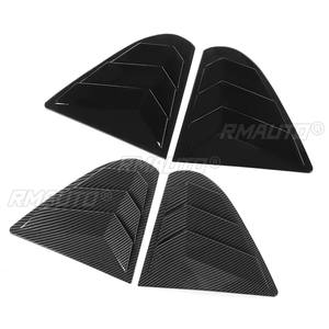 Rear <b>Window</b> Side <b>Vent</b> Shutter Louver Cover Trim for Mitsubishi Lancer EX X EVO 2008-2018 Car Accessories Auto Parts Carbon Fiber - Product Image 2