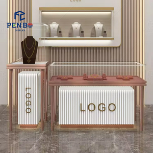 Cutstom Jewelry Showcase <strong>With</strong> Lights and <strong>Locks</strong> Table <strong>Cases</strong> Retail Store Jewellery Showcase Cabinet Glass <strong>Display</strong> Counter - Product Image 5