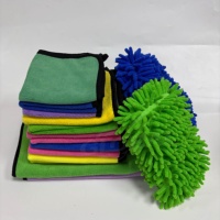Chiffon de nettoyage en microfibre de haute qualité, double face, absorbant, pour voiture, serviette de séchage pour fenêtres, avec logo en relief, serviette en microfibre